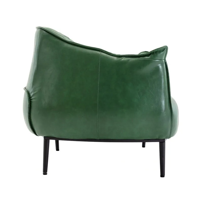 Elvora Neem Wood Accent Chair - Green media 5