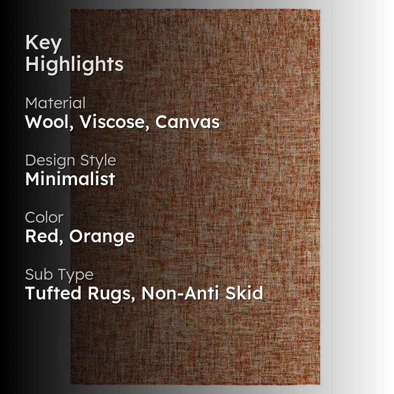 Osman Hand Tufted Wool Rug - Rust media 2