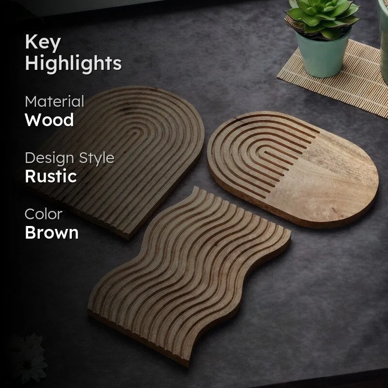 Velora Wood Platters - Set of Three media 2