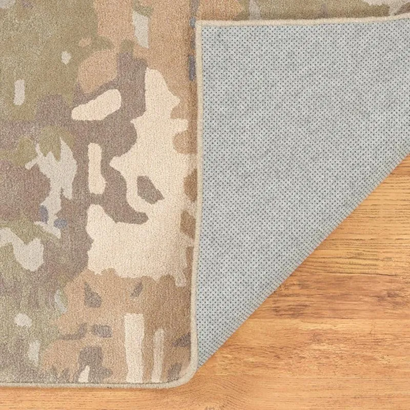 Sobek Hand Tufted Abstract Wool & Nylon Carpet - Grey & Green media 5