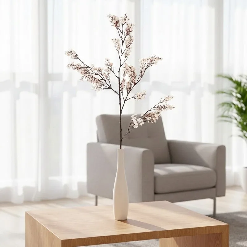 Gypsophila Artificial Flower Stem - White media 1