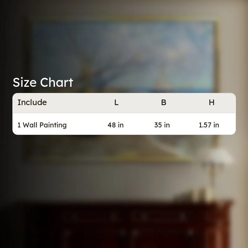 Seaside Mooring Canvas Wall Painting With Frame media 7