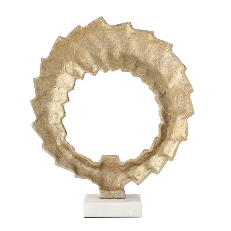 Shadow Wheel Aluminium Showpiece - Gold - 5