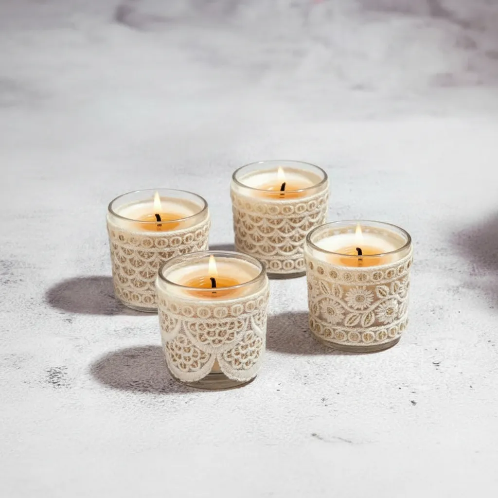 Raina Votive Scented Candle - Set Of Four media 1