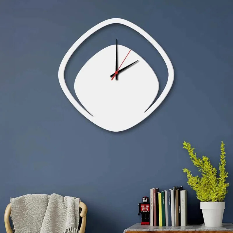 Boomera White MDF Wall Clock media 3