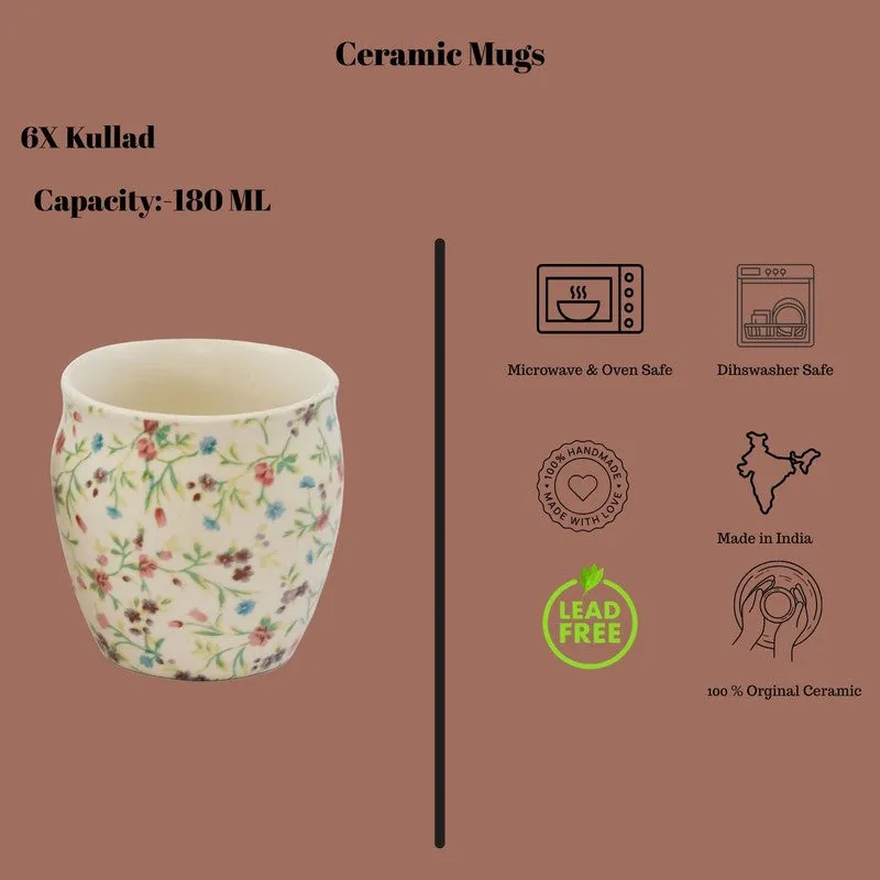 BloomCraft Ceramic Kulhad (180 mL Each) - Set Of Two media 4