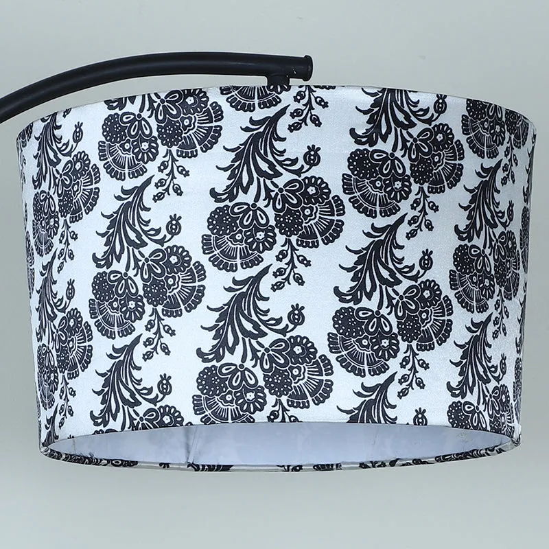 Filigree Printed Arched Iron Floor Lamp media 4