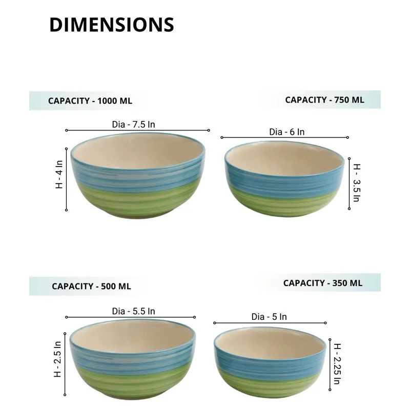 Souk Sips Serving Bowl (1L/750 mL/500 mL/350 mL) - Set Of Four media 7