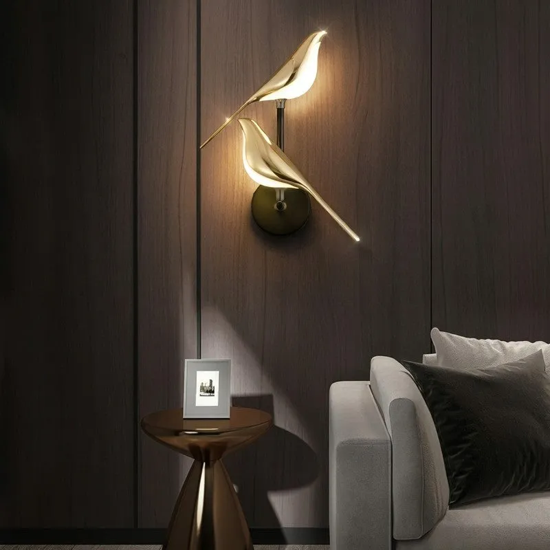 Winged Glow Acrylic & Metal Wall Lamp media 6