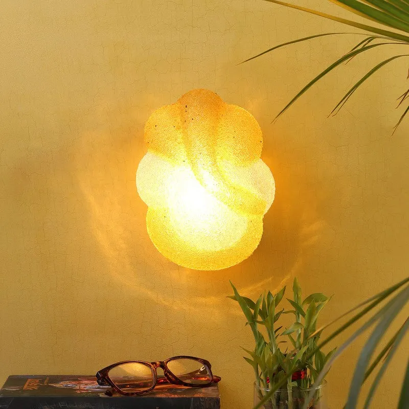 Vighnaharta Glow Glass Wall Lamp - Gold media 1