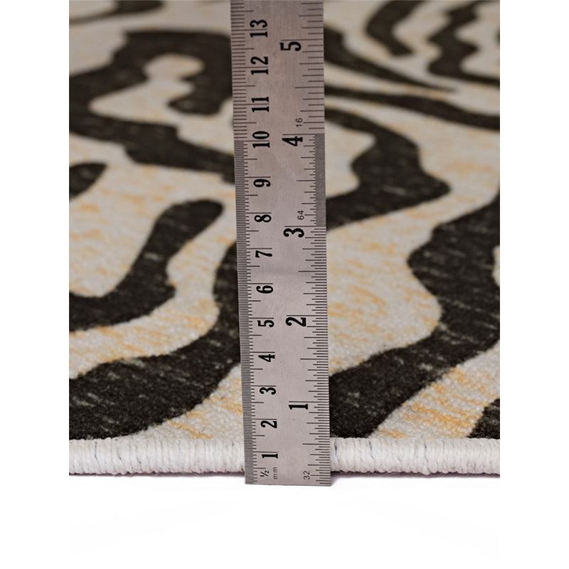 Luza Tiger Print Carpet - Black & White media 8