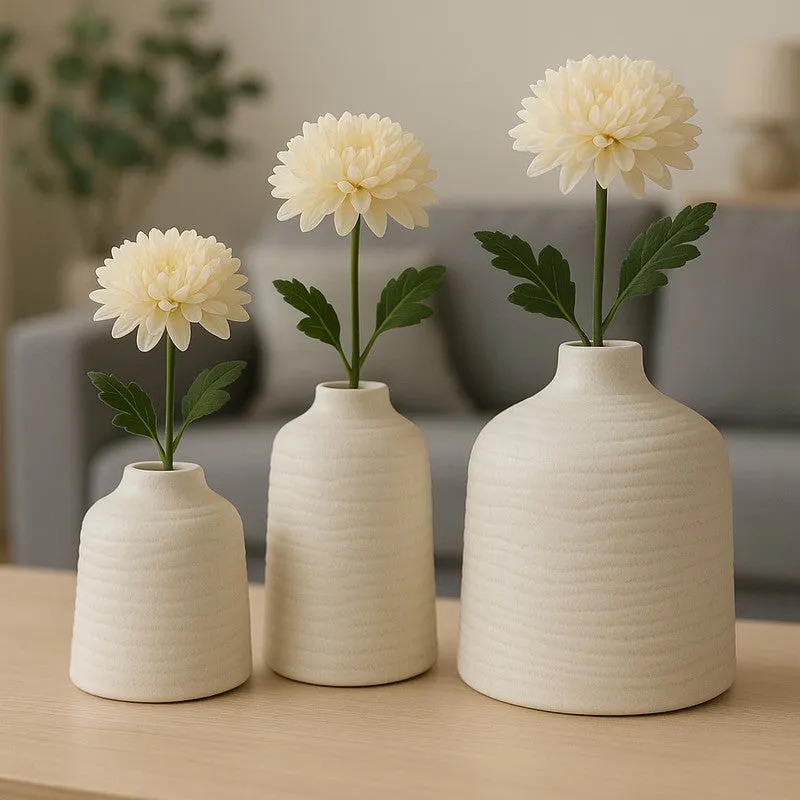 Veloura Ceramic Vase - Set of Three media 7