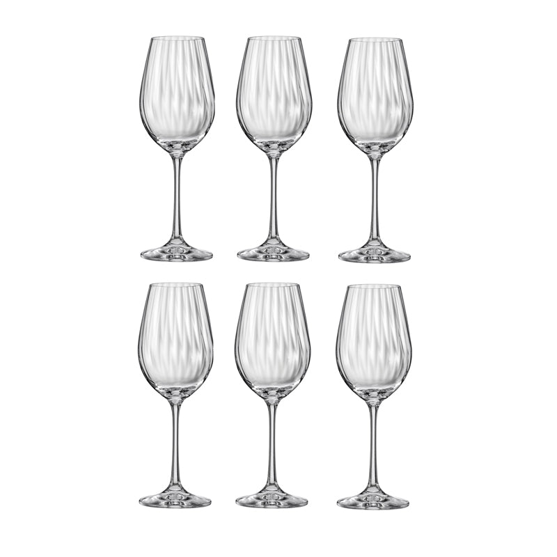 Delia Bohemia Crystal Red Wine Glasses (350 ML) - Set of Six media 3
