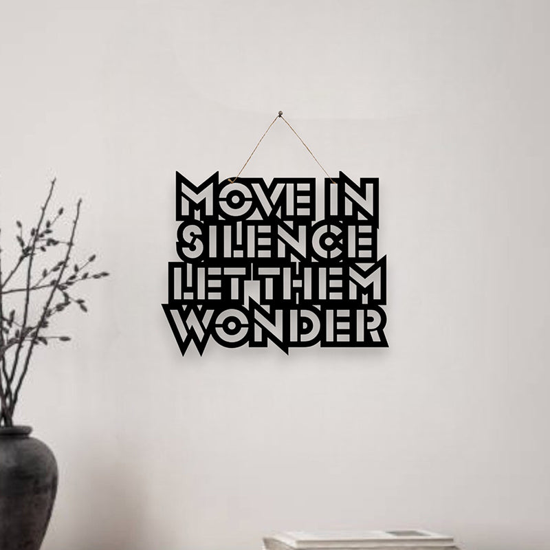 Move In Silence Mild Steel Wall Accent