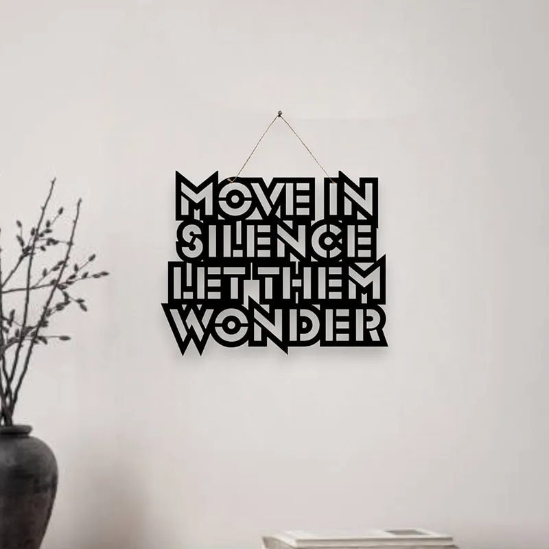 Move In Silence Mild Steel Wall Accent media 1