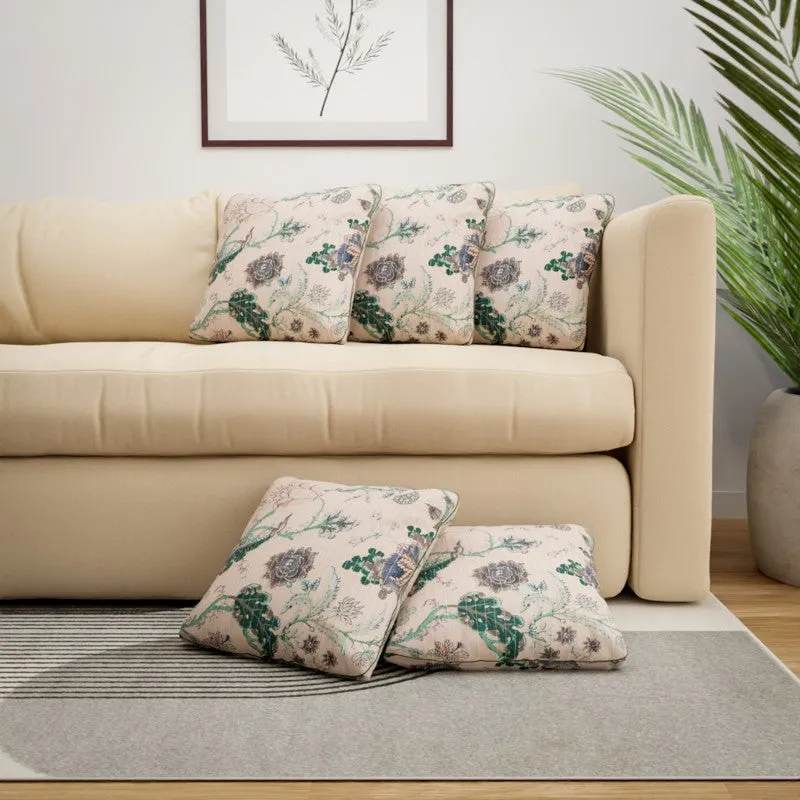 Bloom Havenia Cotton Cushion Covers - Set Of Five media 1