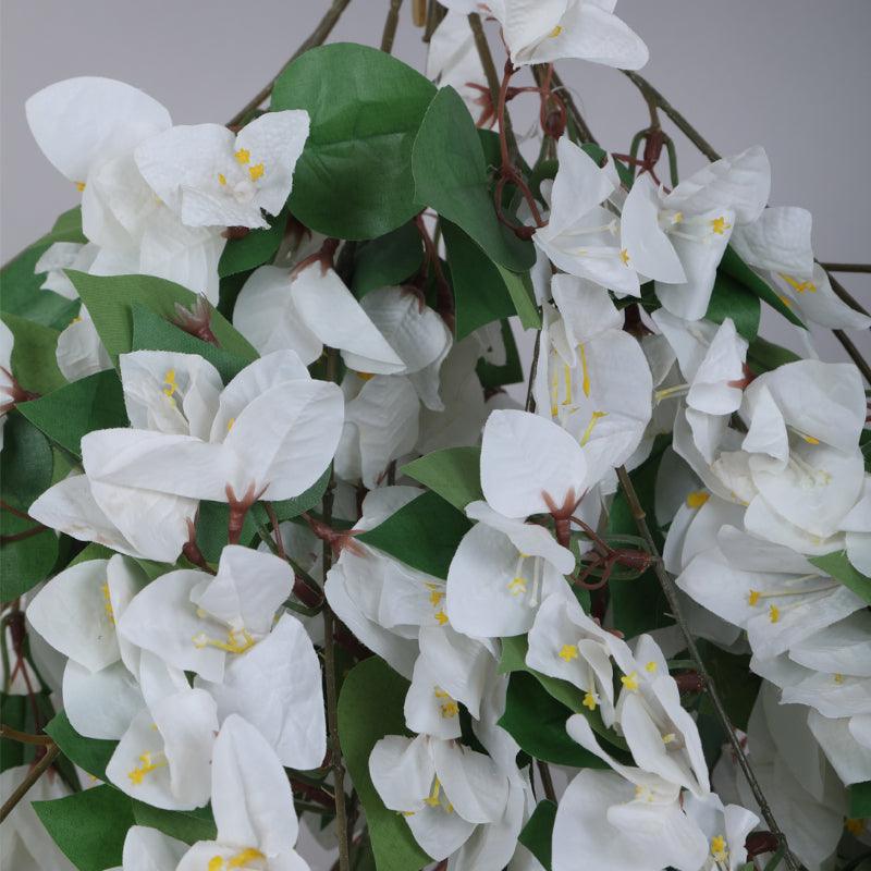 Faux Bougainville Vine Bunch - White media 4