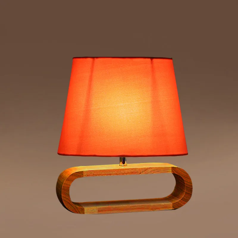 Cotin I Curve Cotton Table Lamp - Orange,Brown media 5