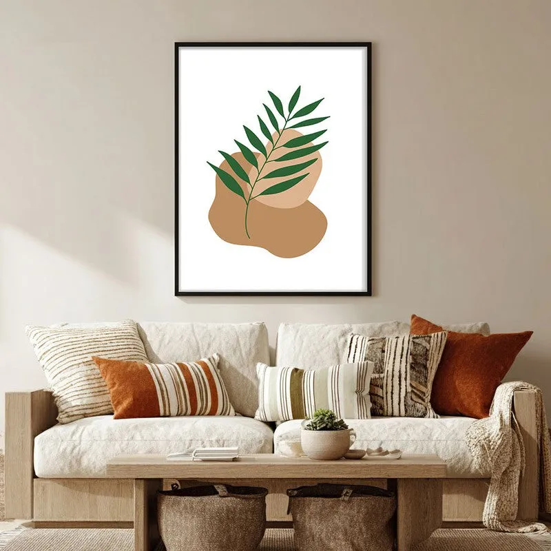 Clay Verve Canvas Wall Painting With Black Frame media 5