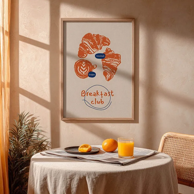Breakfast Club Archival Canvas Wall Art - Brown media 4