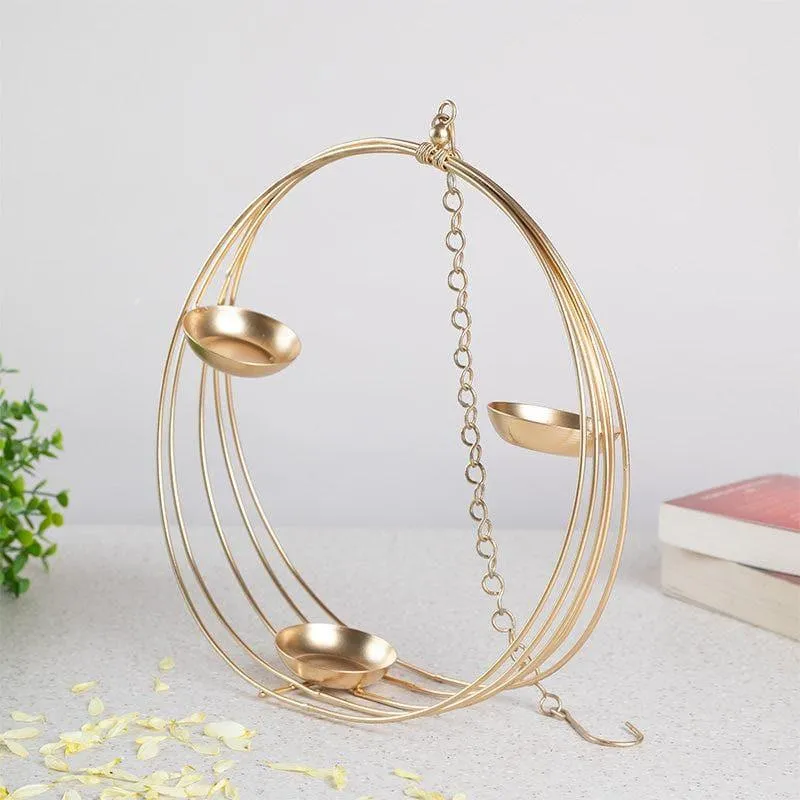 Radiant Ring Tealight Candle Holder media 1