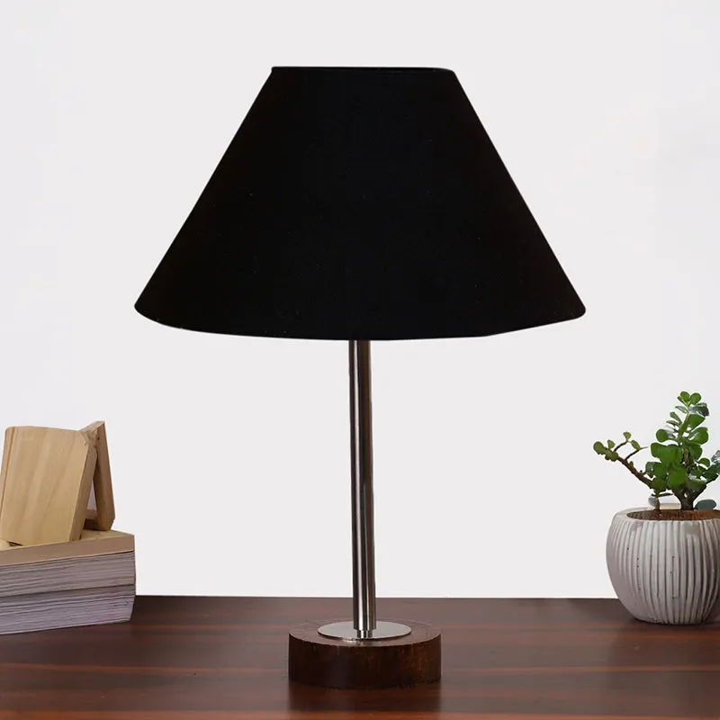 Cotin II Rodin Wooden Table Lamp - Black,Silver,Brown media 3