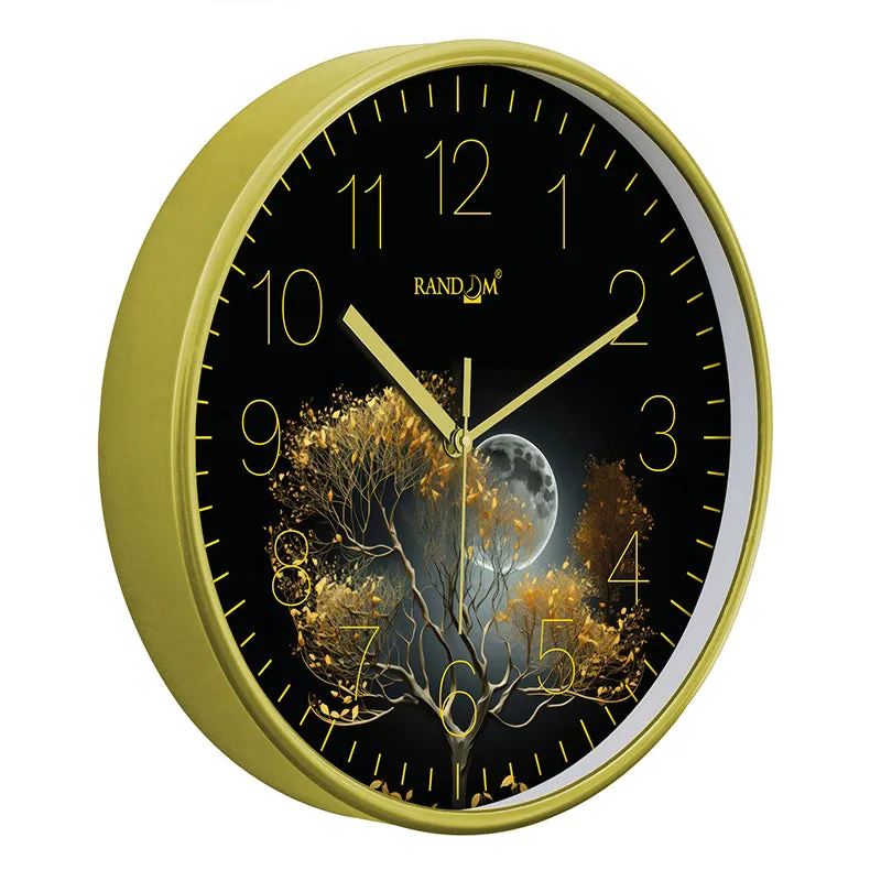 Midnight Moon Plastic Wall Clock media 6