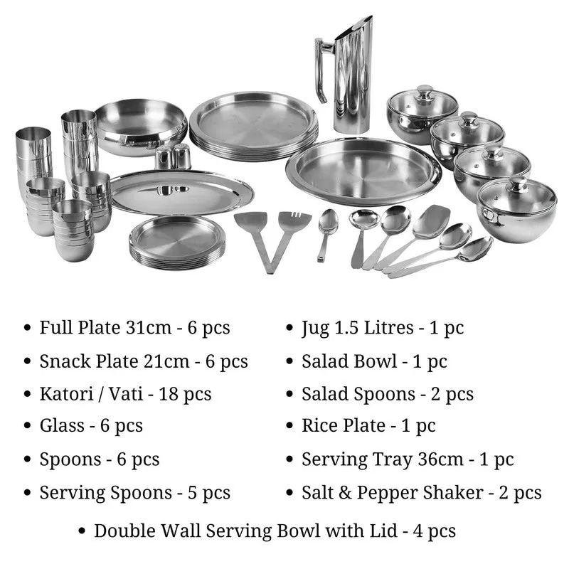 Kraft Nivora Vireon Dinner Set - 63 Piece Set media 9