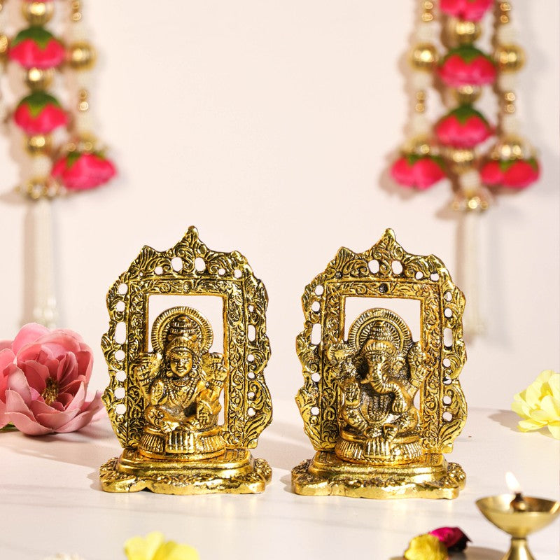 Amaris Lakshmi & Ganesh Idols & Sets - Set Of Two media 3