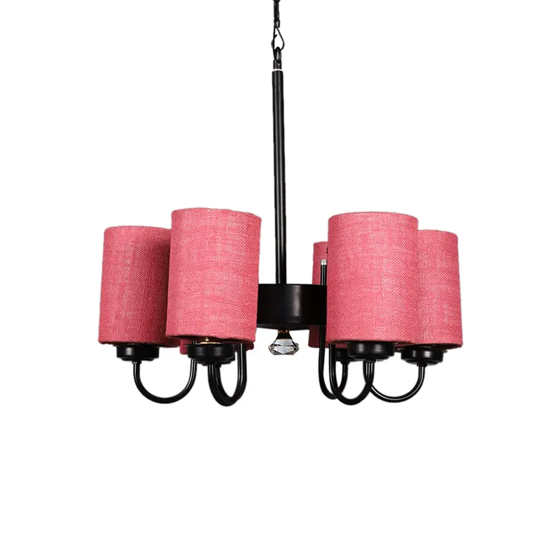 Viya Cylindrical Ceiling Lamp - Pink media 4