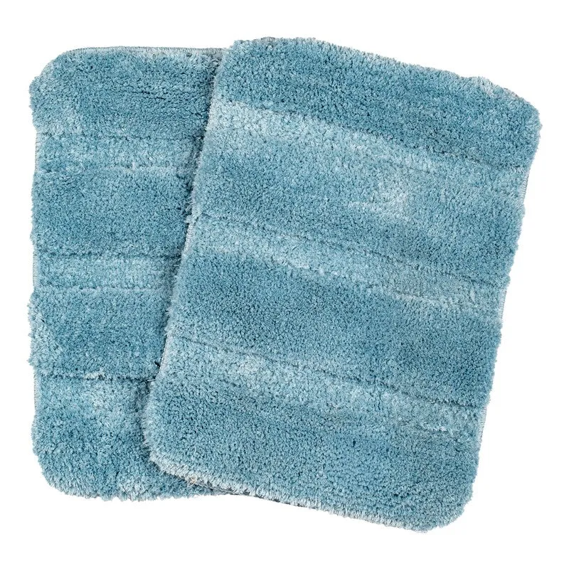 CozyMist Bathmat ( blue ) - Set Of Two media 1