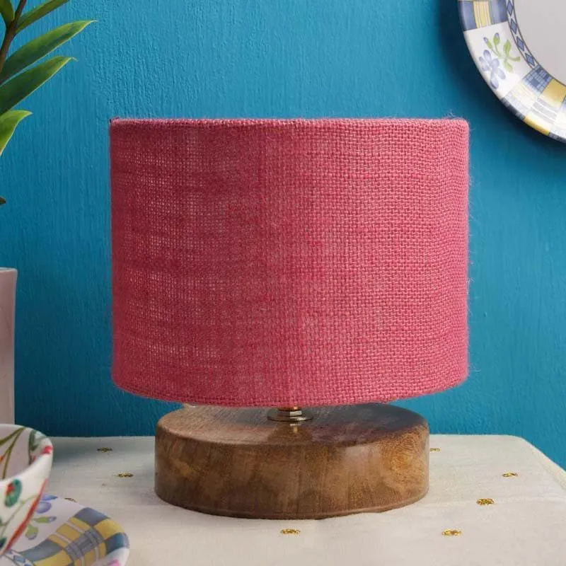 Dum Dum Fabric Table Lamp - Pink,Brown media 3