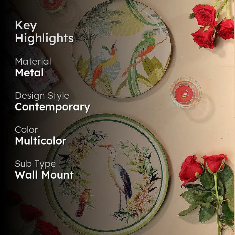Jungle Echo Metal Wall Plates - Set Of Two media 2