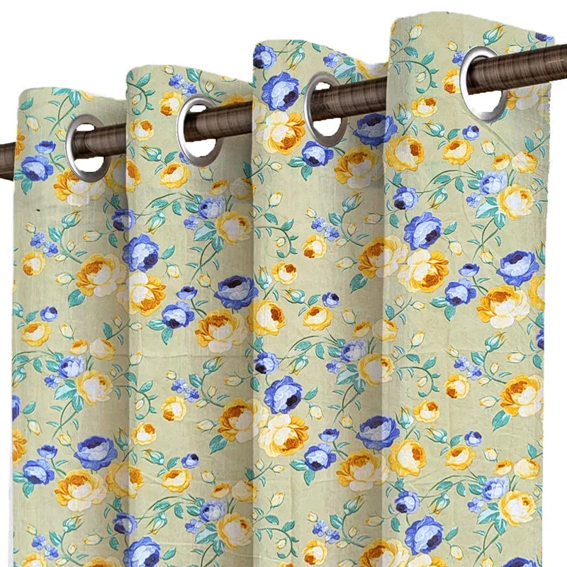 Meadow Flora Room Darkening Curtain - Set Of Two media 3