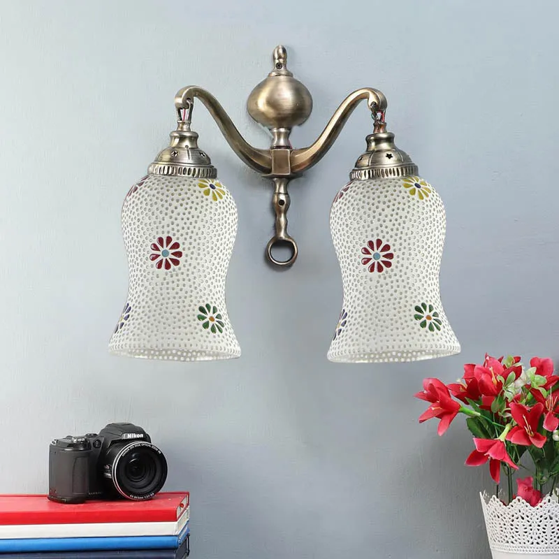 Suprakasha Metal Mosaic Wall Lamp media 3