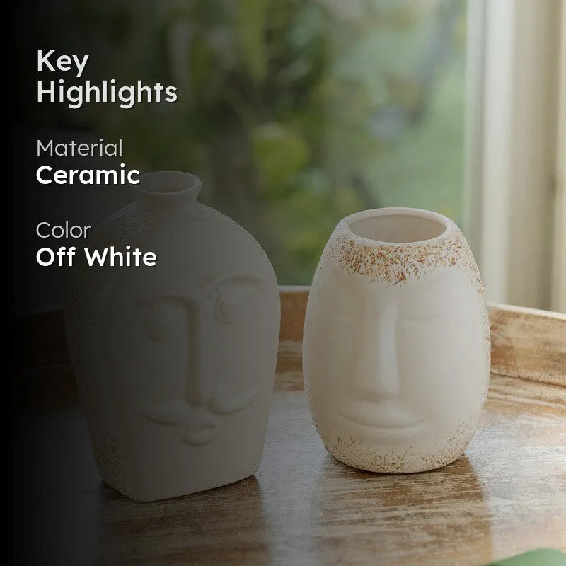 Elina Ceramic Vase - Set Of Two media 2