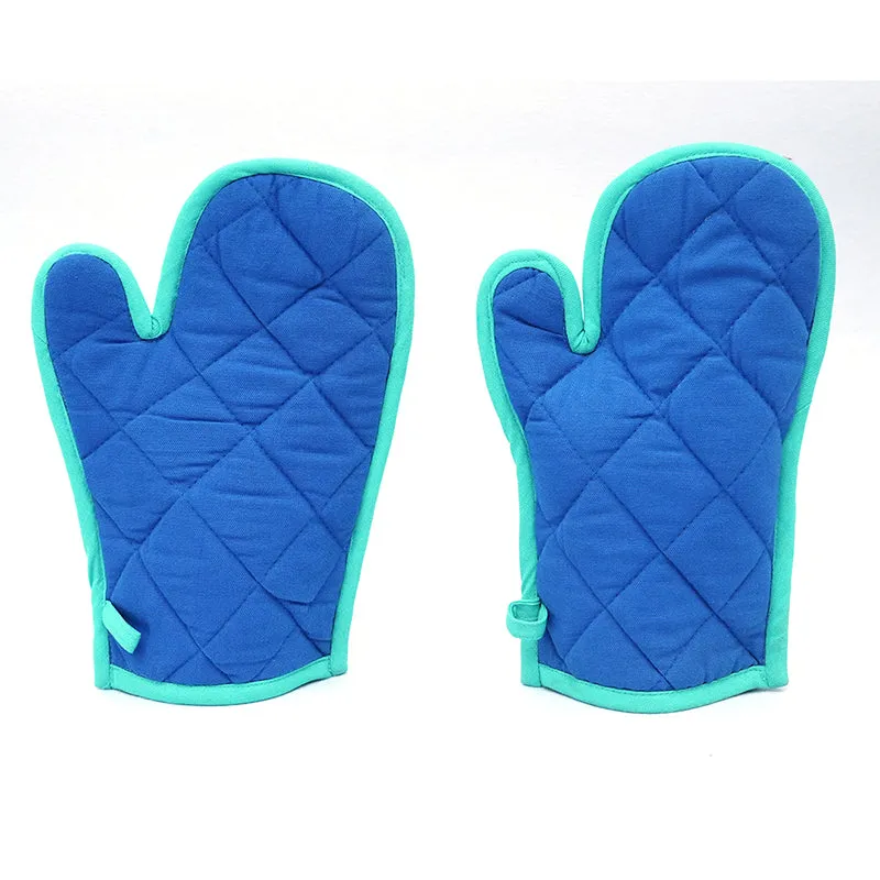Swayam Teplo Kitchen Gloves (Blue & Neon Green) - Set Of Two media 4