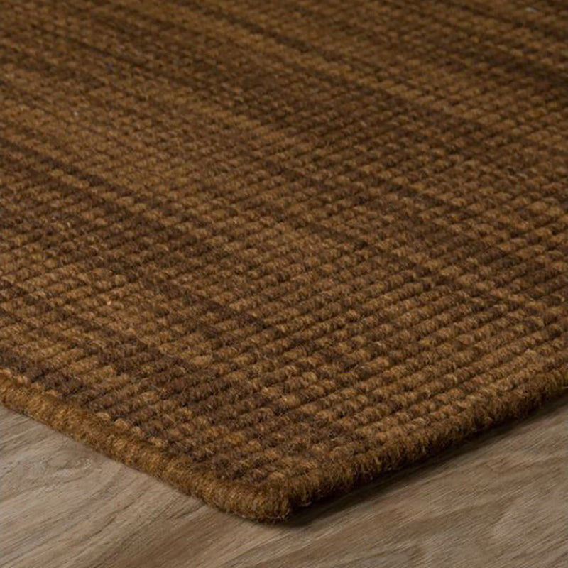 Ethereal Hand Loomed Wool Rug - Dark Brown media 6