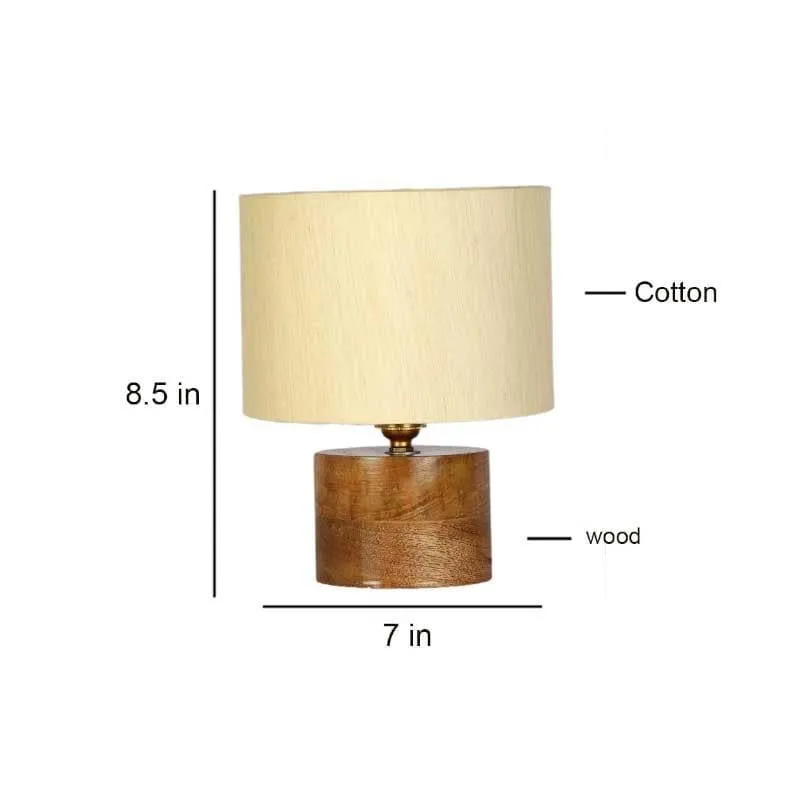 Bibboti Fabric Table Lamp - Beige,Brown media 6