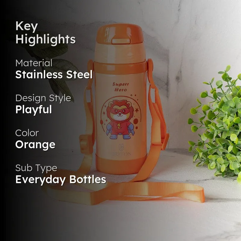 Funtura Hugo Water Bottle (Orange) - 350 mL media 2