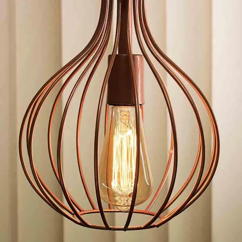 Teardrop Mesh Metal Ceiling Lamp media 1