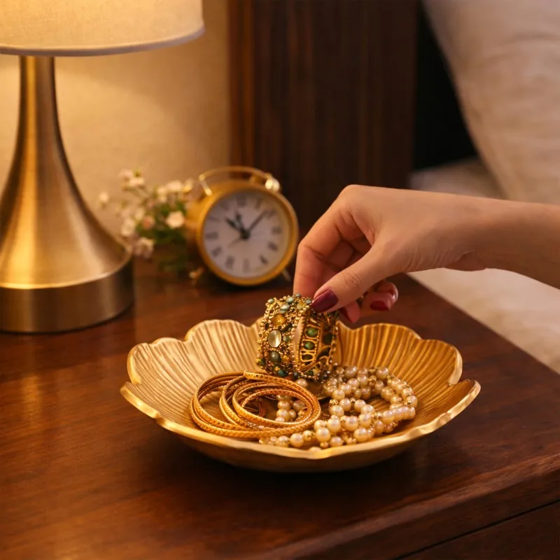 Aureflora Accent Bowl (Gold) - Set Of Two media 4
