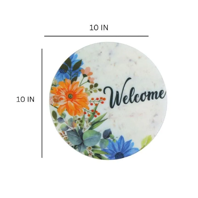 Welcome Flora Printed Marble Wall Accent media 5