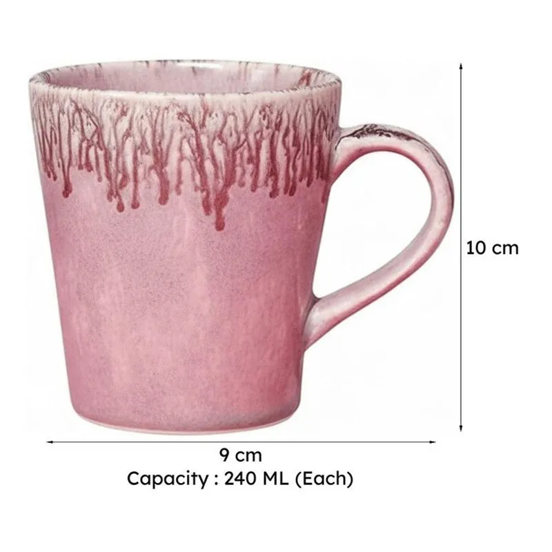 Oshin Ceramic Tea Cup (240 mL Each) - Set of Two media 5