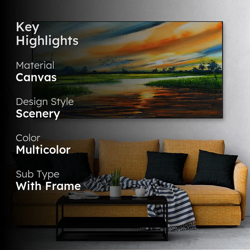 Twilight Scape Canvas Wall Painting media 2