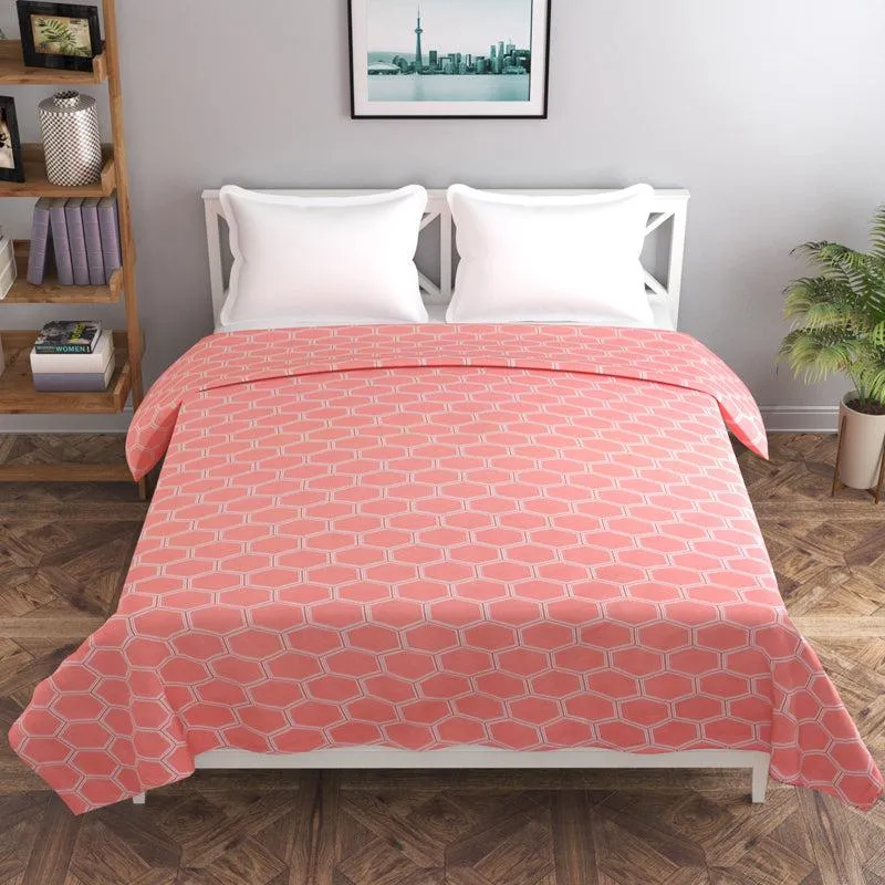 Carrot Hives Cotton Duvet Cover - 210 TC media 4