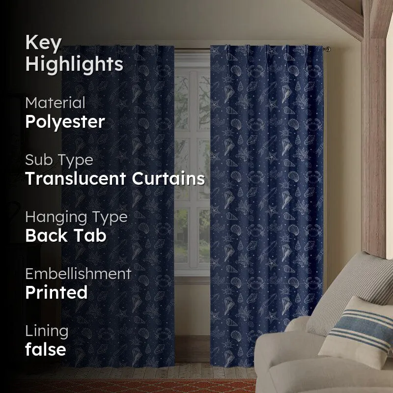 Sea Side Double Pinch Pleat Medium Width Curtain media 2