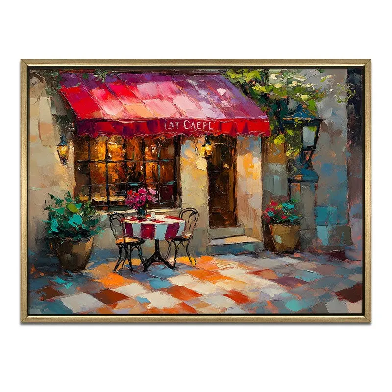 Boulevard Canvas Wall Painting With Frame media 3