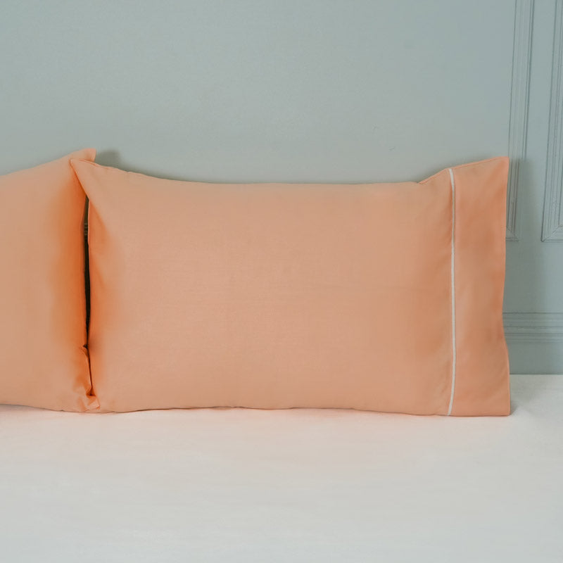 Anwita Embroidered Pillow Covers - Peach media 3