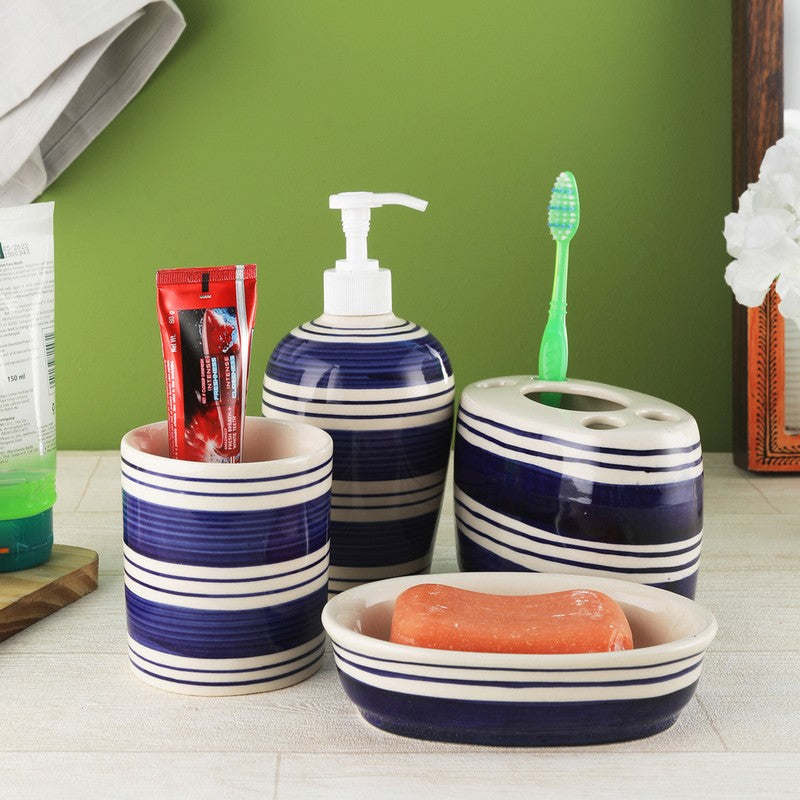 Chic Bathroom Accessories Set - Four Piece Set